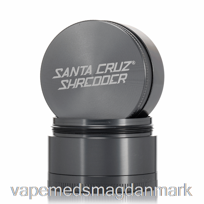 Engangs Vape Danmark Santa Cruz Makuleringsmaskine 2,2 Tommer Medium 4-delt Kværn Grå (53 Mm)